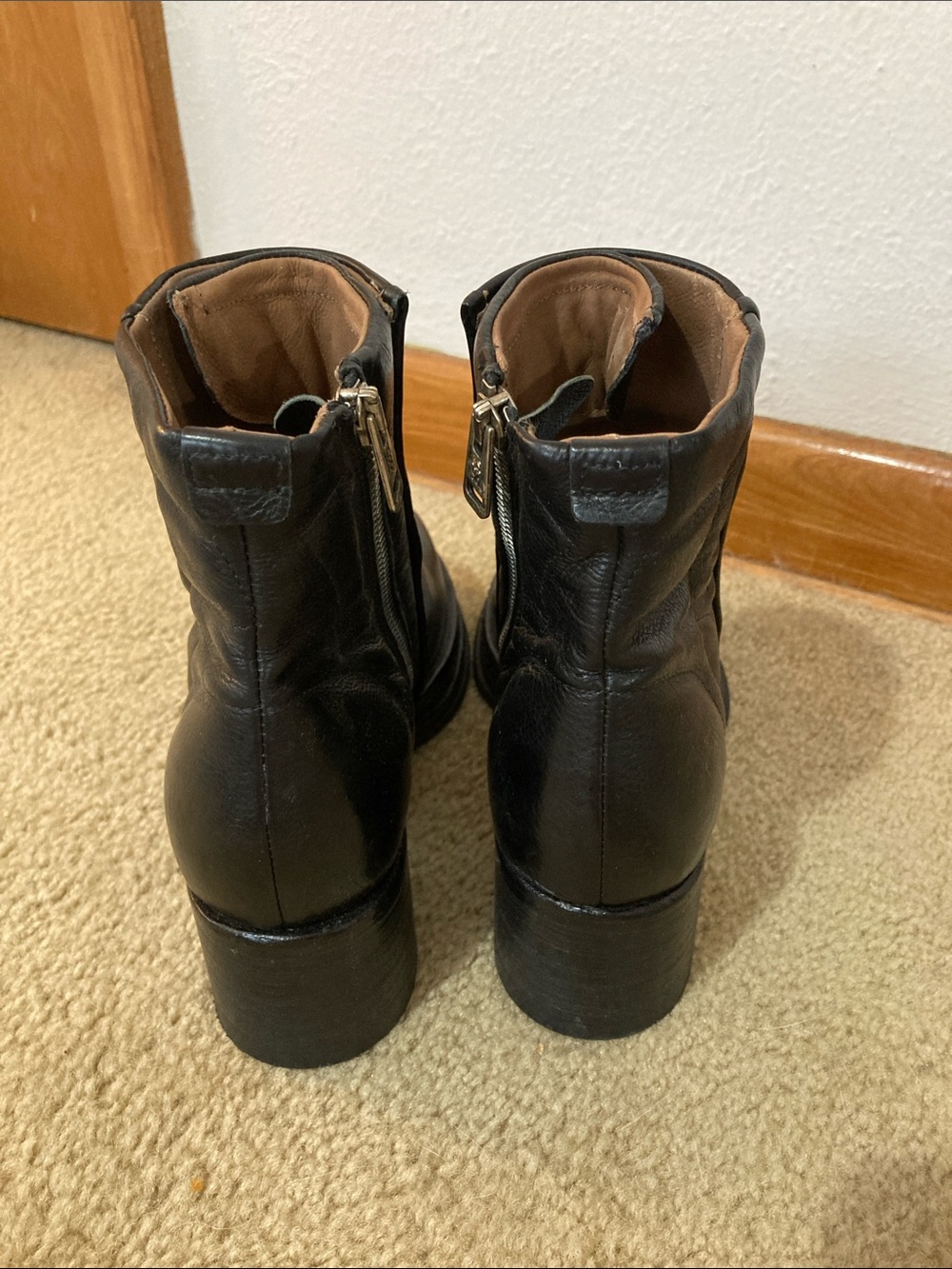A.S.98 Black Combat Boots Size 7 - Picture 4 of 5
